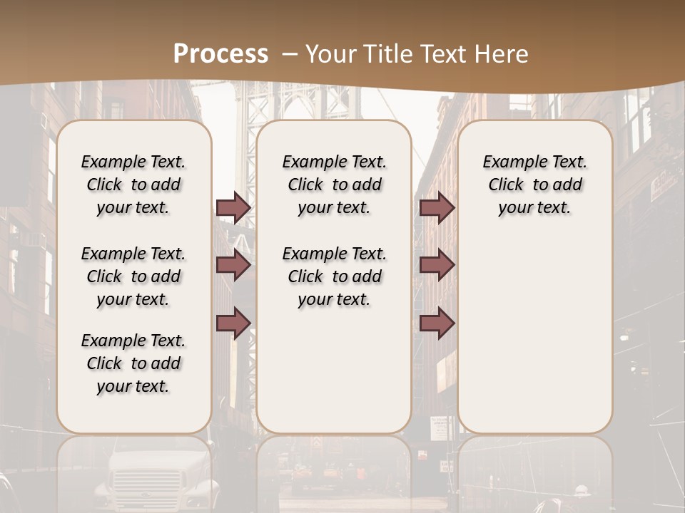 Town Place Skyline PowerPoint Template