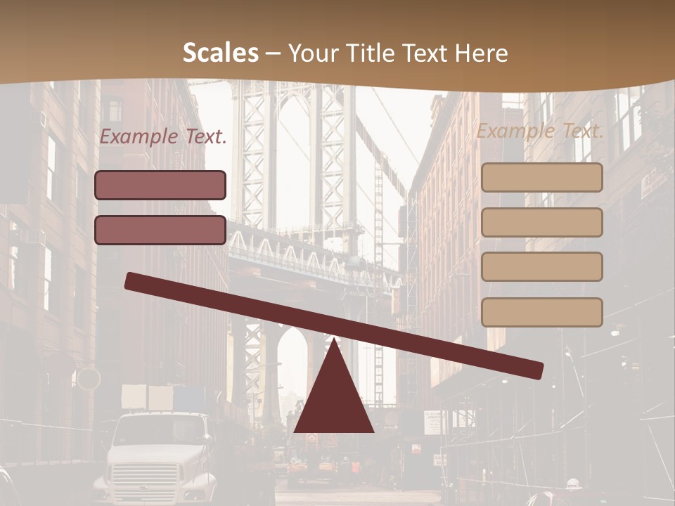 Town Place Skyline PowerPoint Template