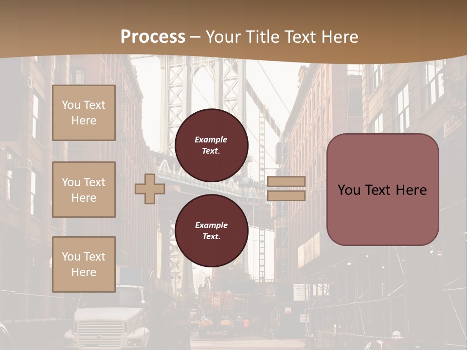 Town Place Skyline PowerPoint Template
