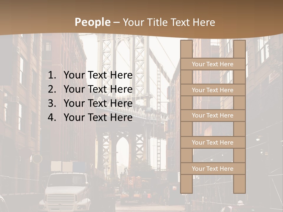 Town Place Skyline PowerPoint Template