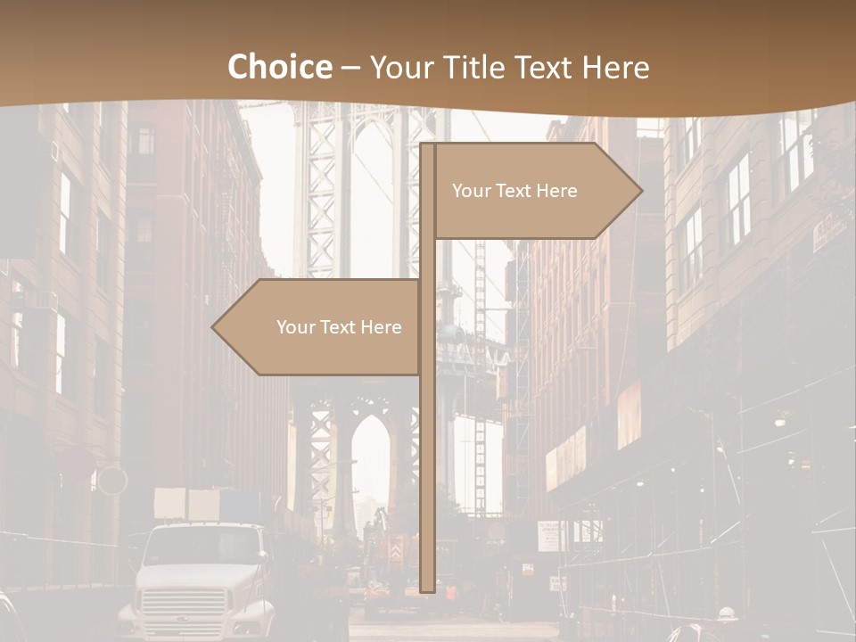 Town Place Skyline PowerPoint Template