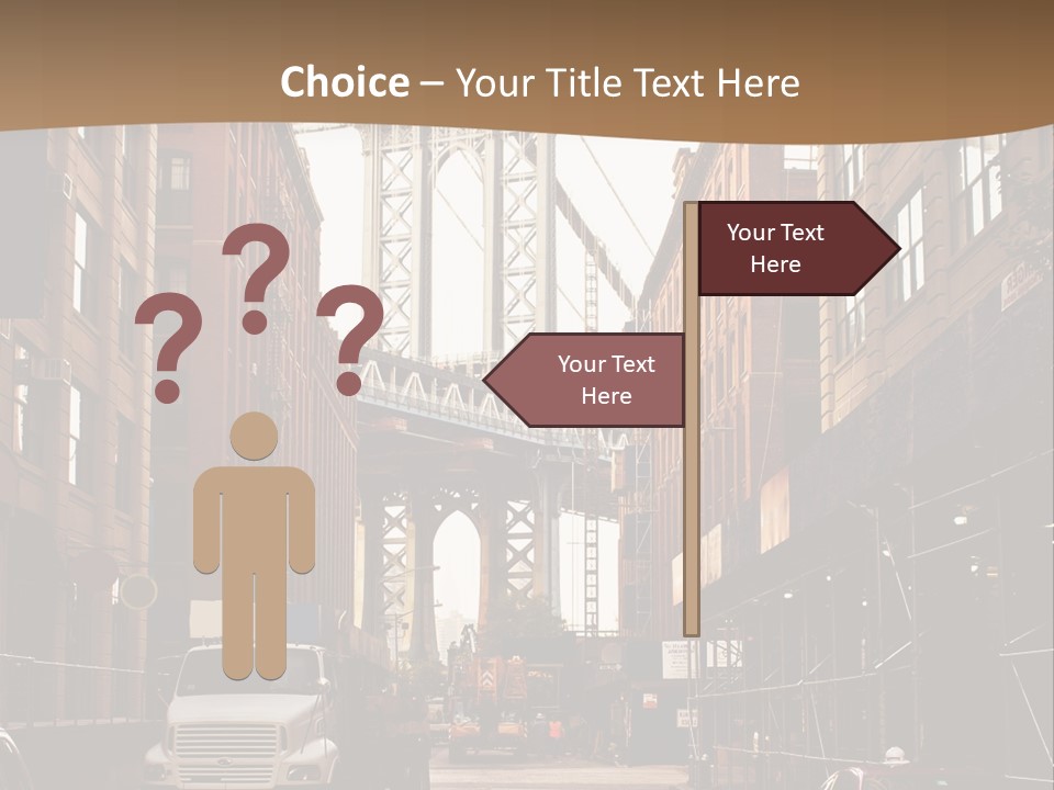 Town Place Skyline PowerPoint Template