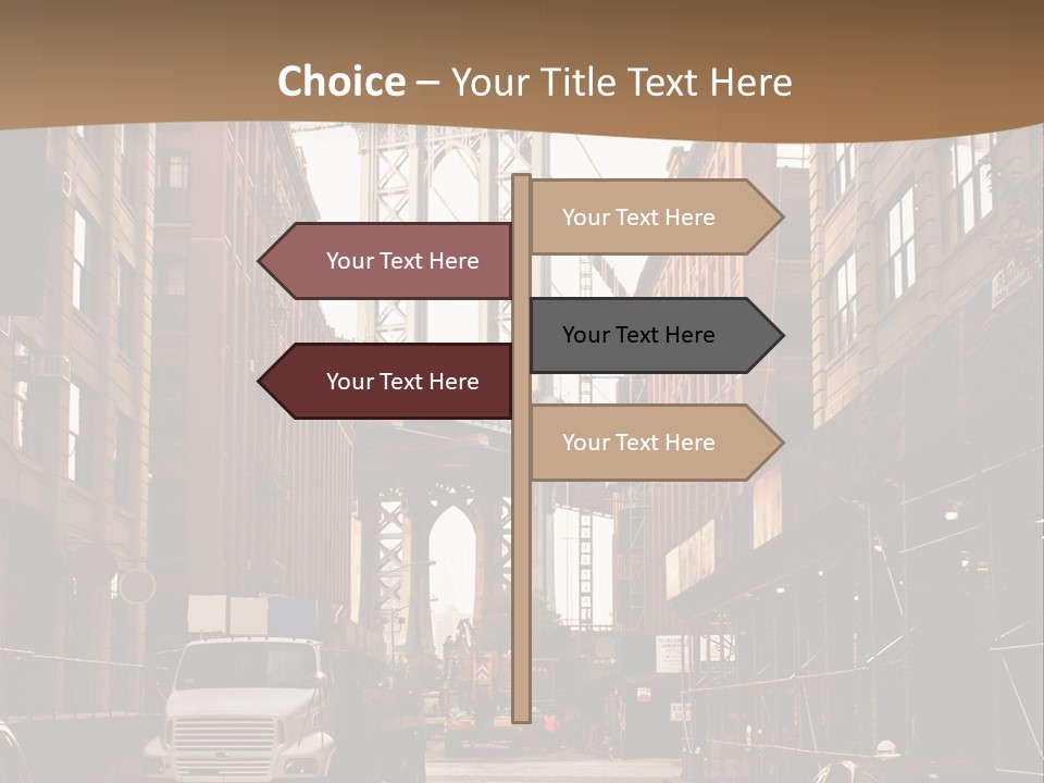 Town Place Skyline PowerPoint Template