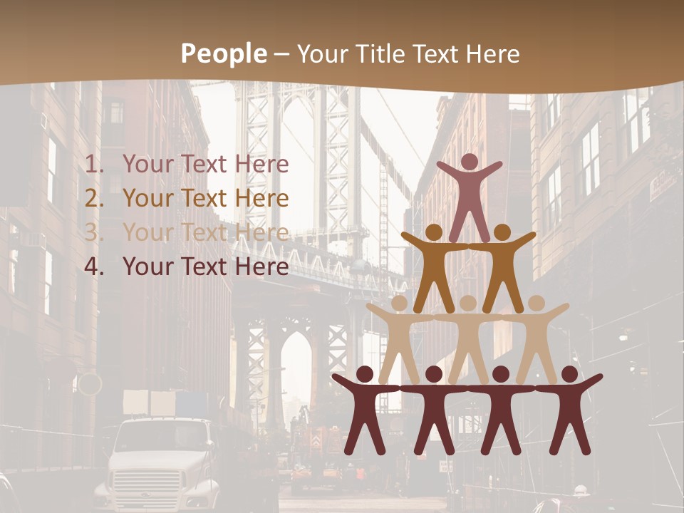 Town Place Skyline PowerPoint Template