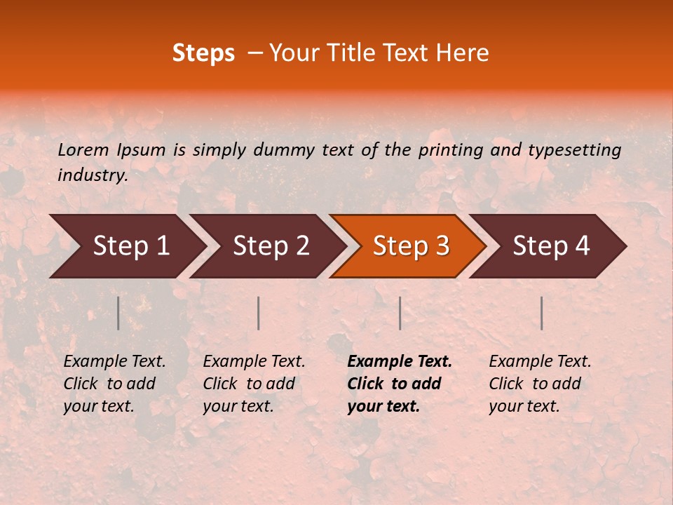 Corroded Stain Rusty PowerPoint Template