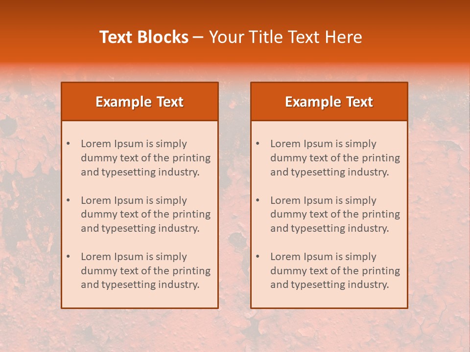 Corroded Stain Rusty PowerPoint Template
