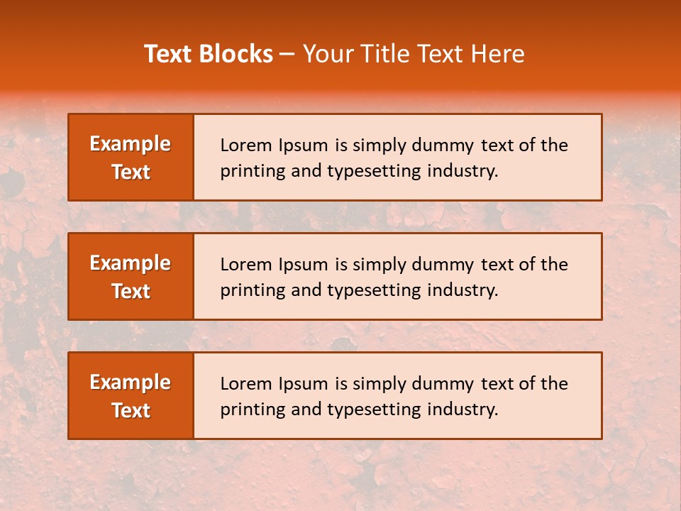 Corroded Stain Rusty PowerPoint Template