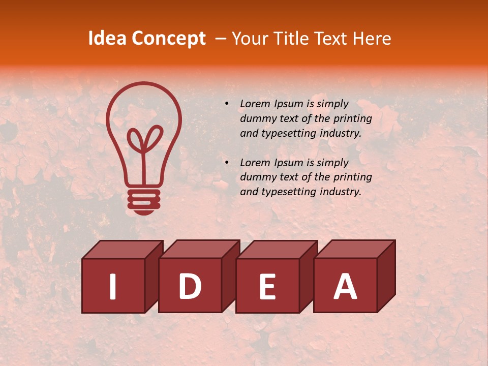 Corroded Stain Rusty PowerPoint Template