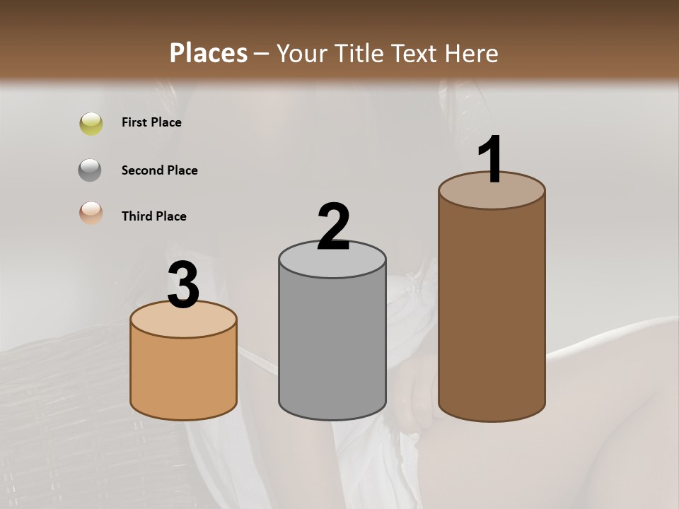 Romantic Dress White PowerPoint Template