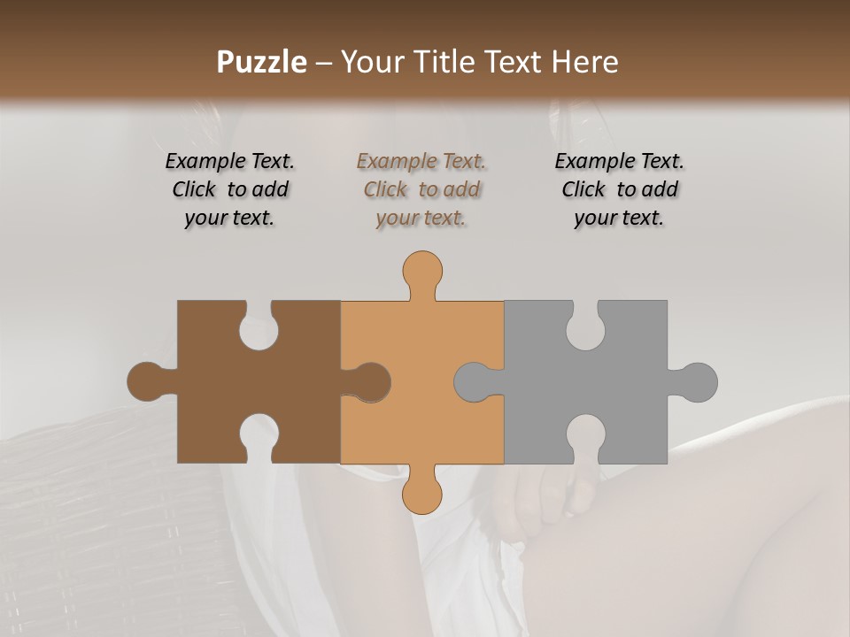 Romantic Dress White PowerPoint Template