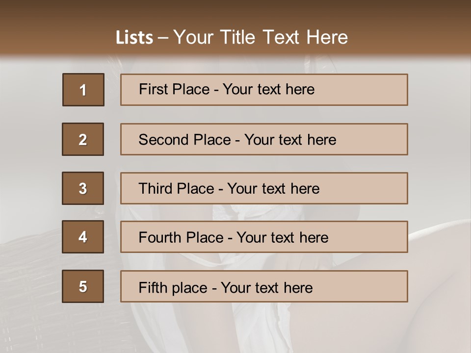 Romantic Dress White PowerPoint Template