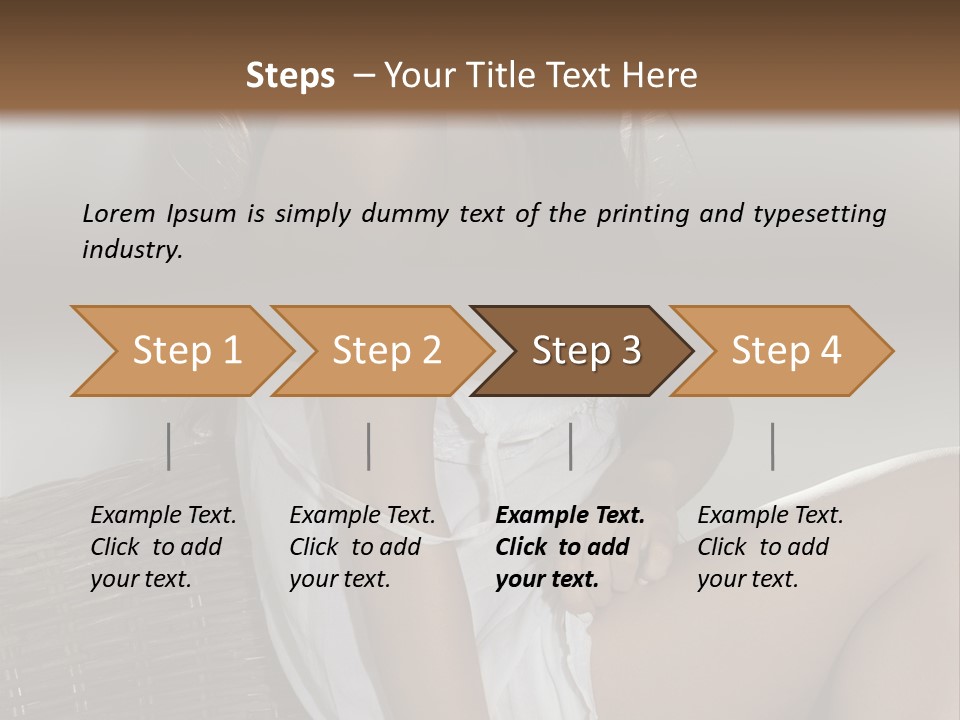 Romantic Dress White PowerPoint Template