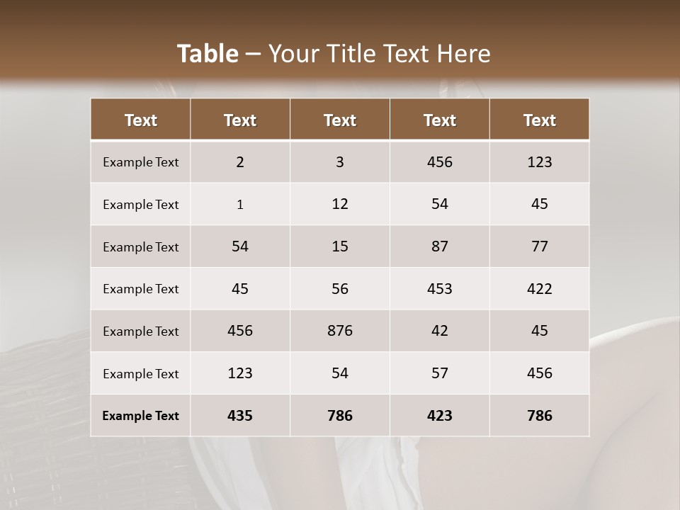 Romantic Dress White PowerPoint Template