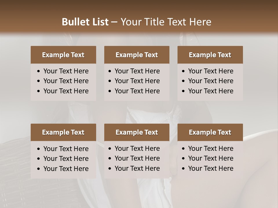 Romantic Dress White PowerPoint Template