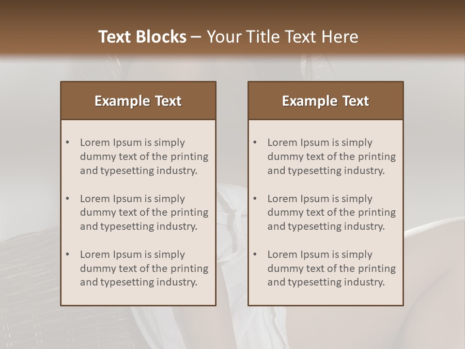 Romantic Dress White PowerPoint Template