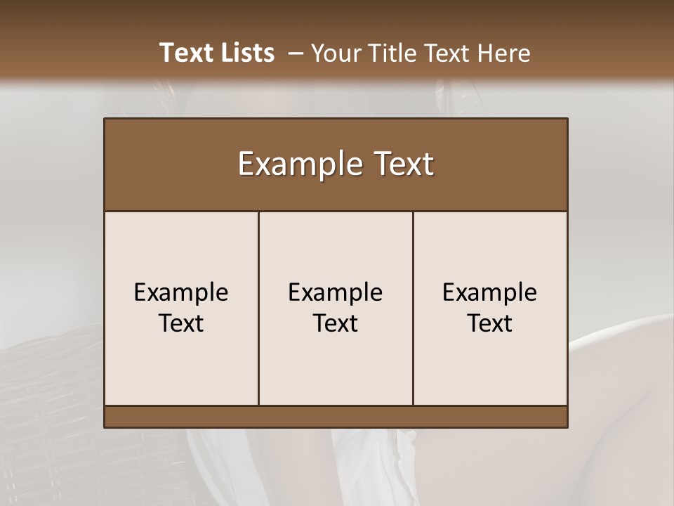 Romantic Dress White PowerPoint Template