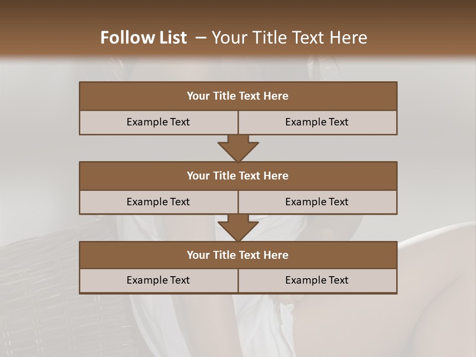 Romantic Dress White PowerPoint Template