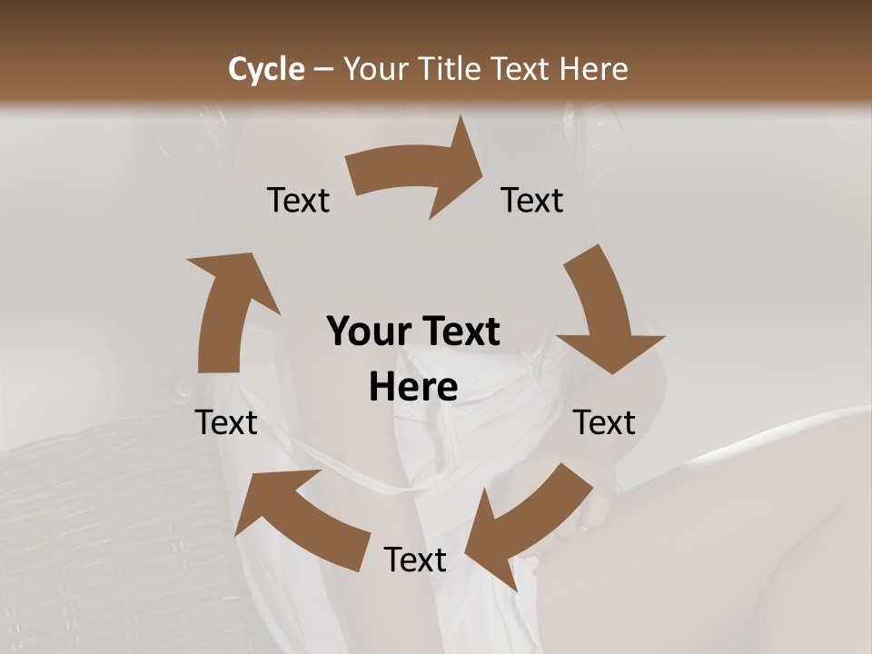 Romantic Dress White PowerPoint Template