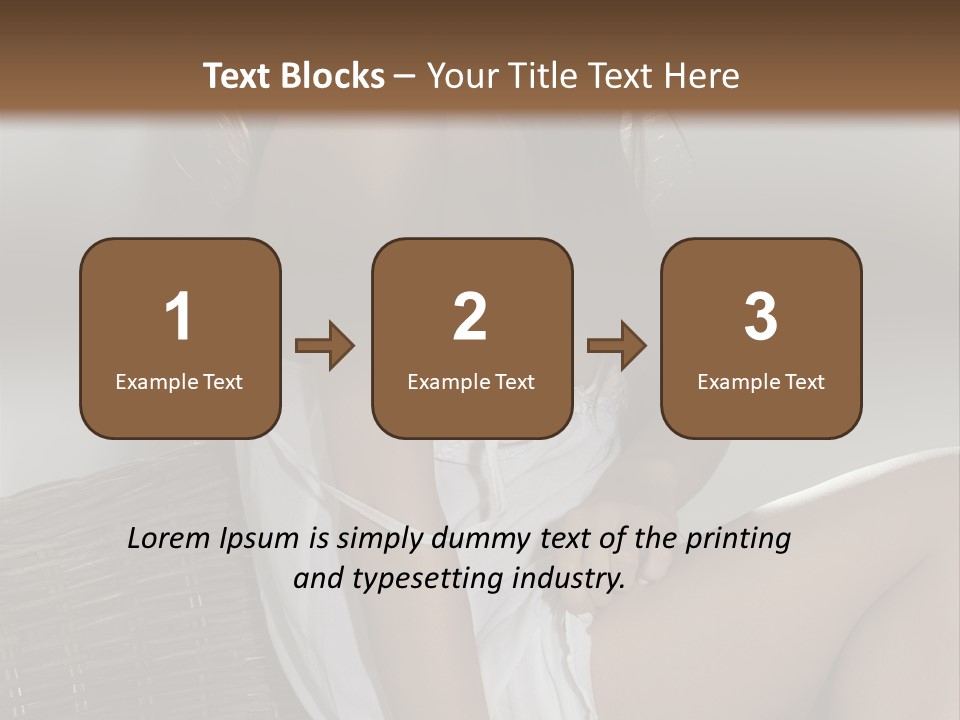 Romantic Dress White PowerPoint Template