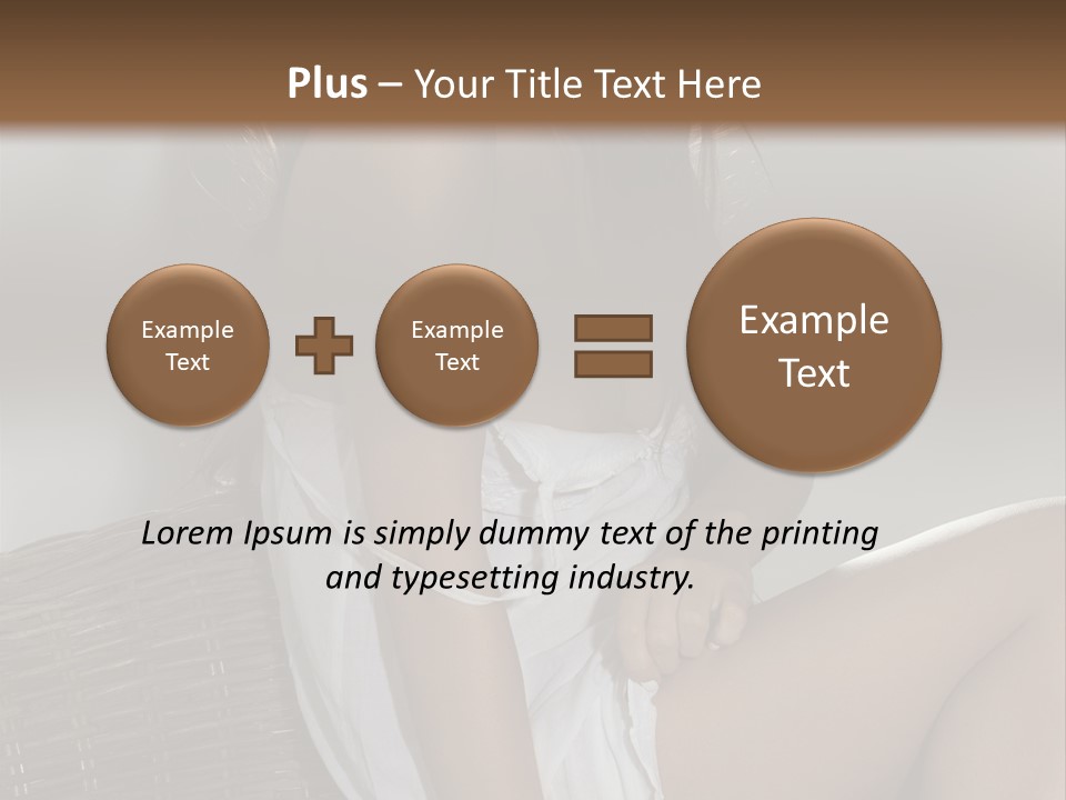 Romantic Dress White PowerPoint Template