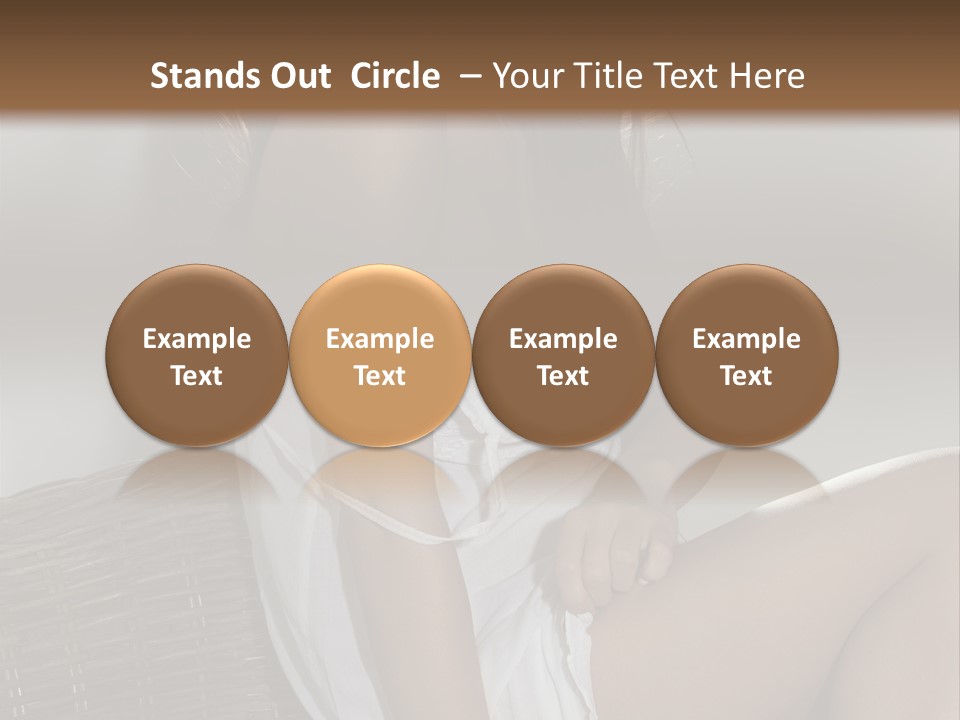 Romantic Dress White PowerPoint Template