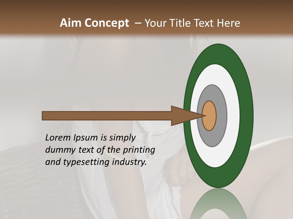 Romantic Dress White PowerPoint Template