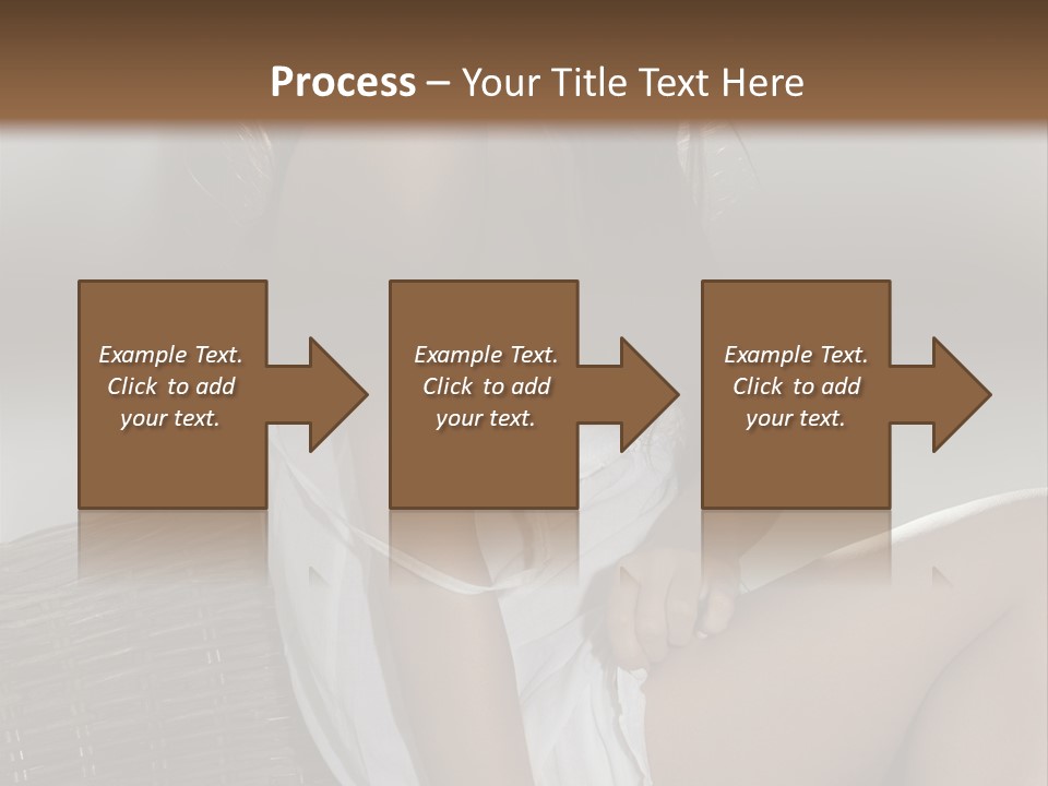 Romantic Dress White PowerPoint Template