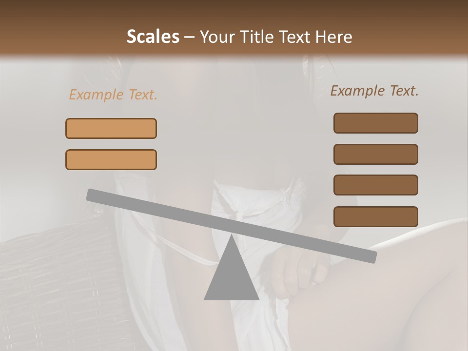 Romantic Dress White PowerPoint Template