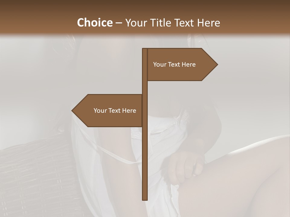 Romantic Dress White PowerPoint Template