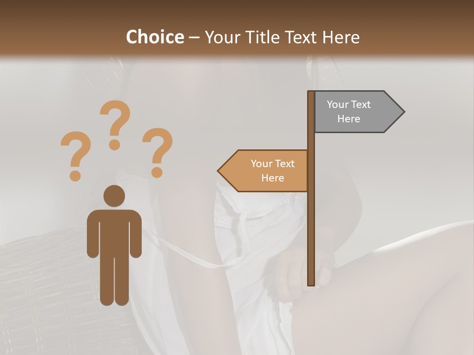 Romantic Dress White PowerPoint Template