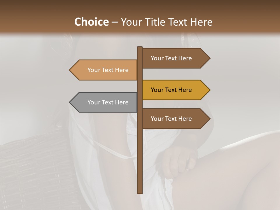 Romantic Dress White PowerPoint Template