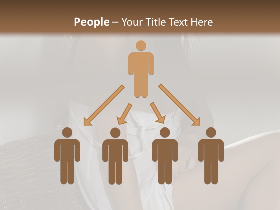 Romantic Dress White PowerPoint Template