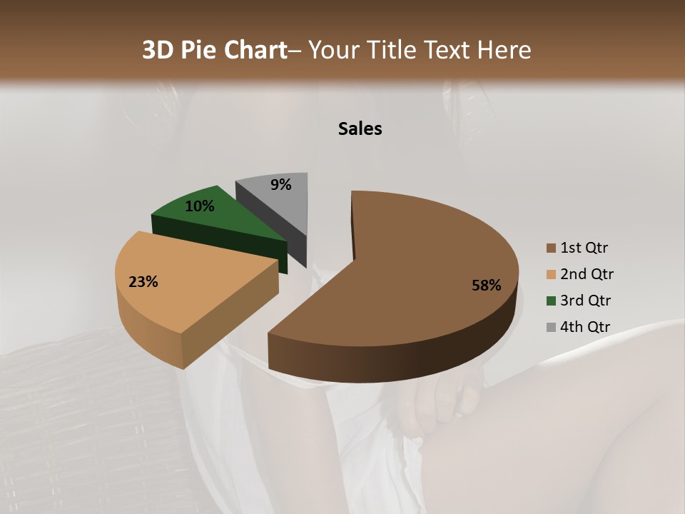 Romantic Dress White PowerPoint Template