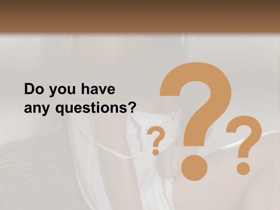 Romantic Dress White PowerPoint Template