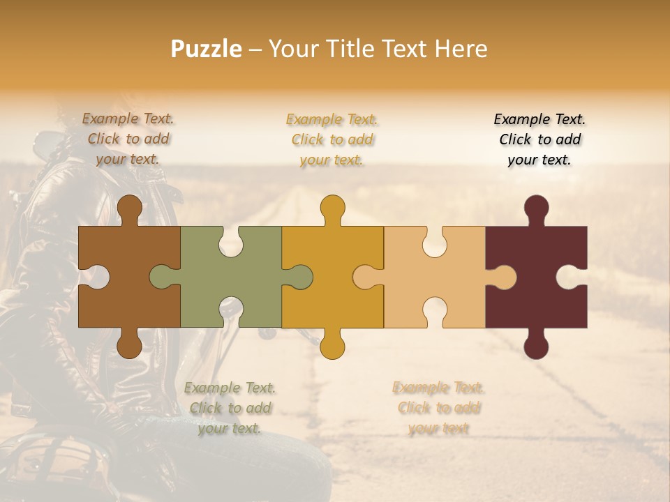 Beautiful Transportation Rider PowerPoint Template