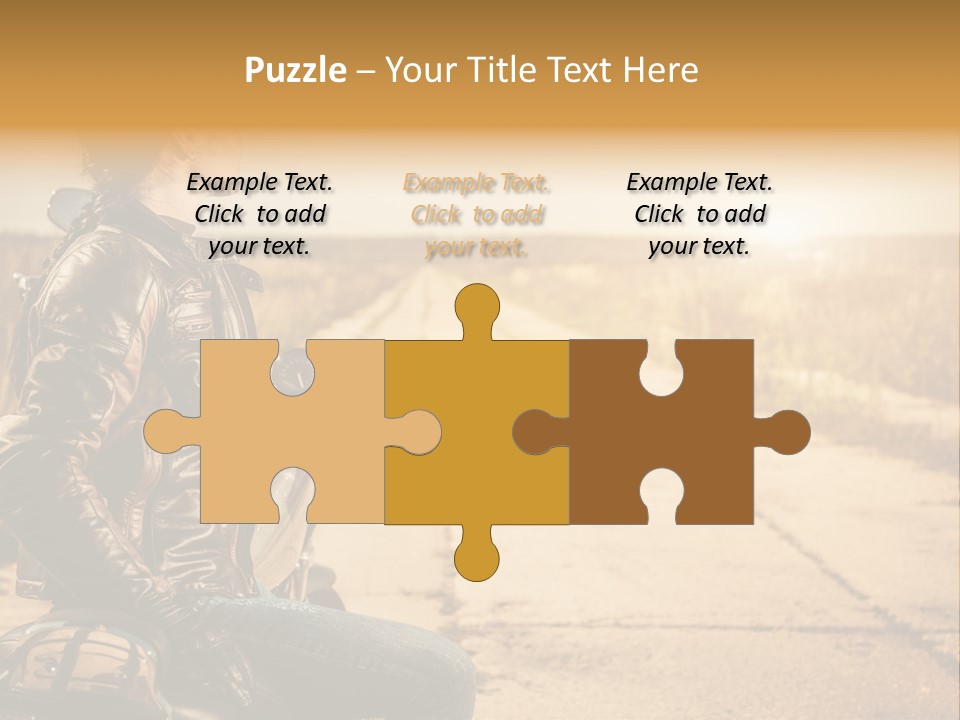 Beautiful Transportation Rider PowerPoint Template