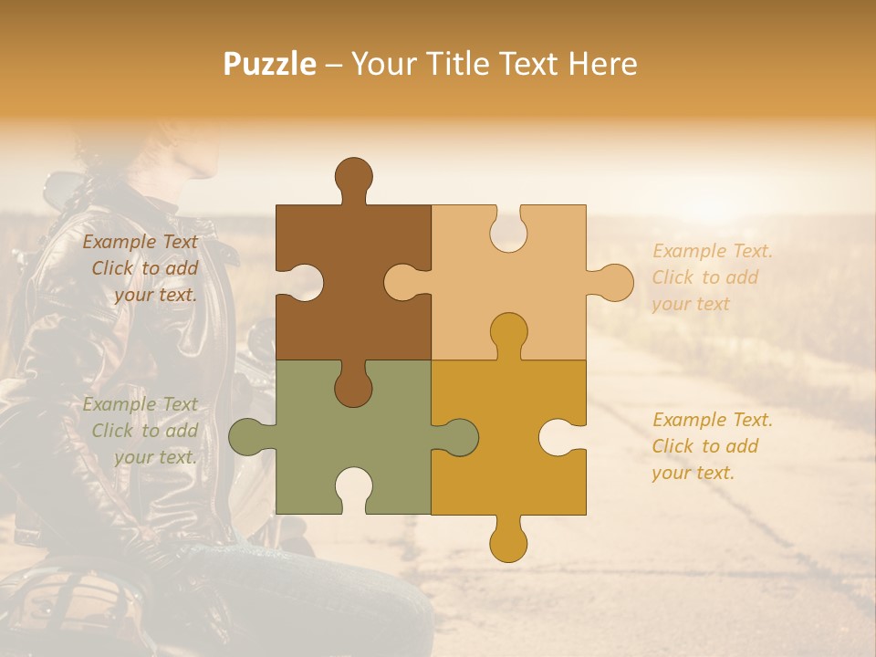 Beautiful Transportation Rider PowerPoint Template