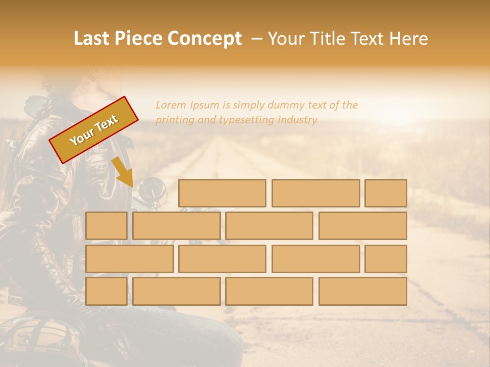 Beautiful Transportation Rider PowerPoint Template