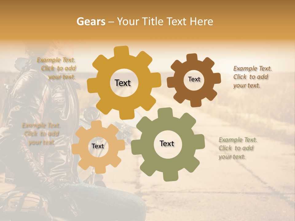 Beautiful Transportation Rider PowerPoint Template