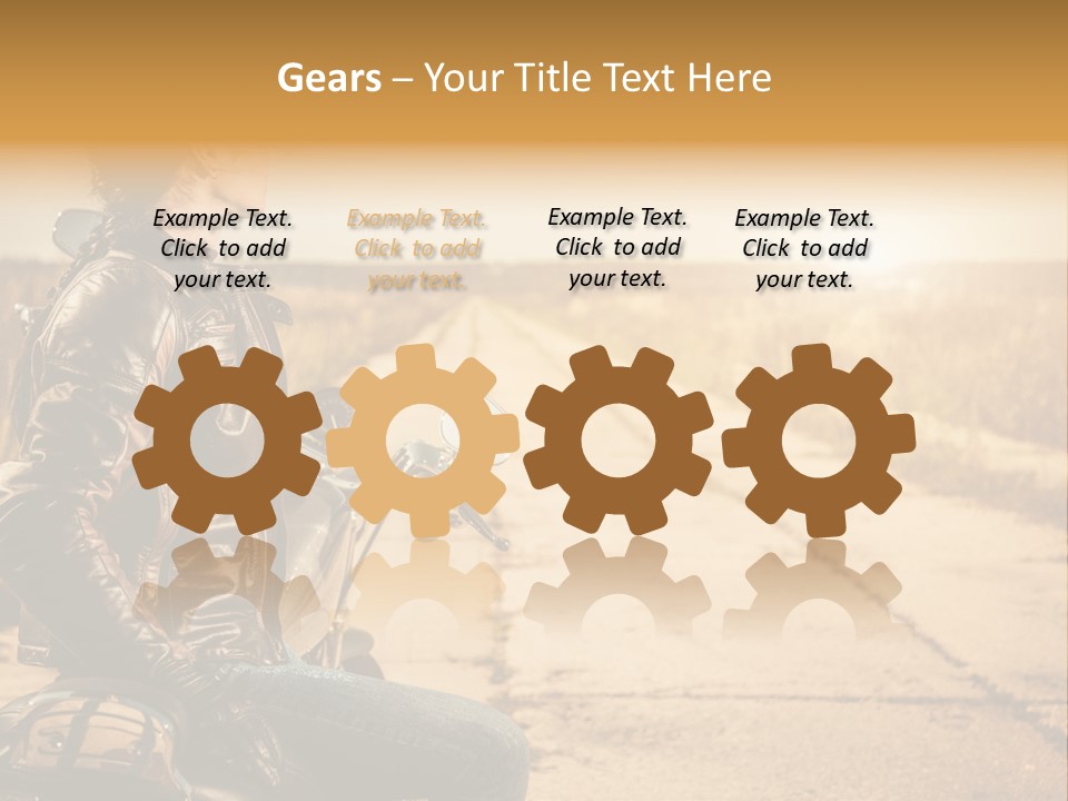 Beautiful Transportation Rider PowerPoint Template