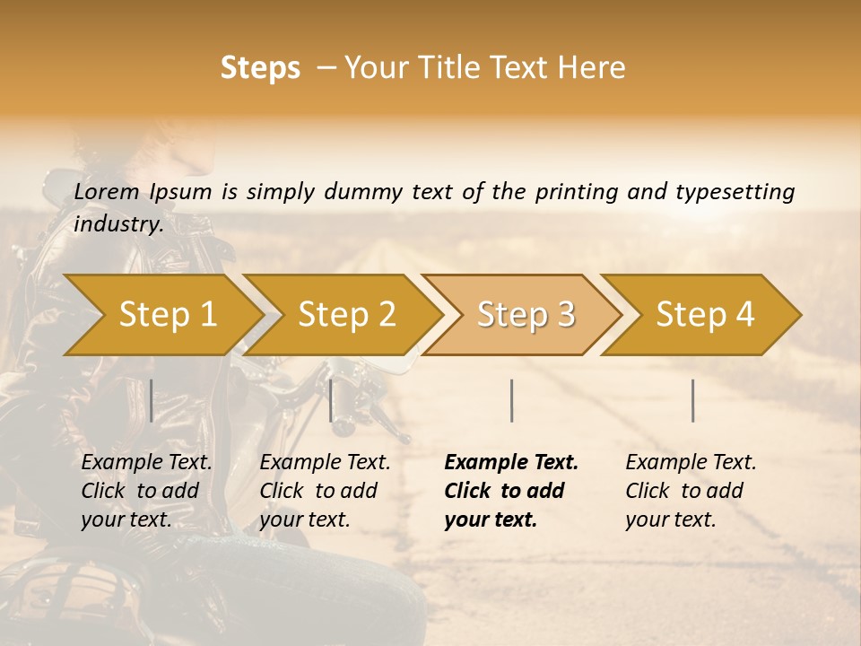 Beautiful Transportation Rider PowerPoint Template