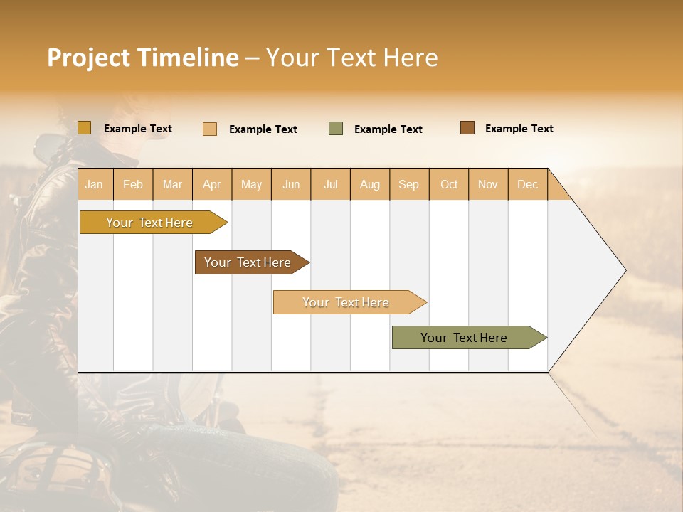 Beautiful Transportation Rider PowerPoint Template