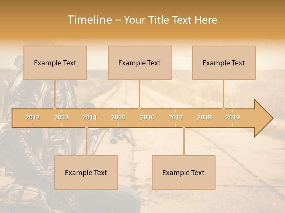 Beautiful Transportation Rider PowerPoint Template
