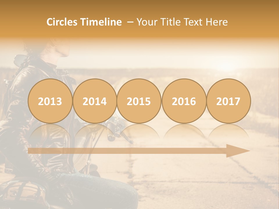 Beautiful Transportation Rider PowerPoint Template