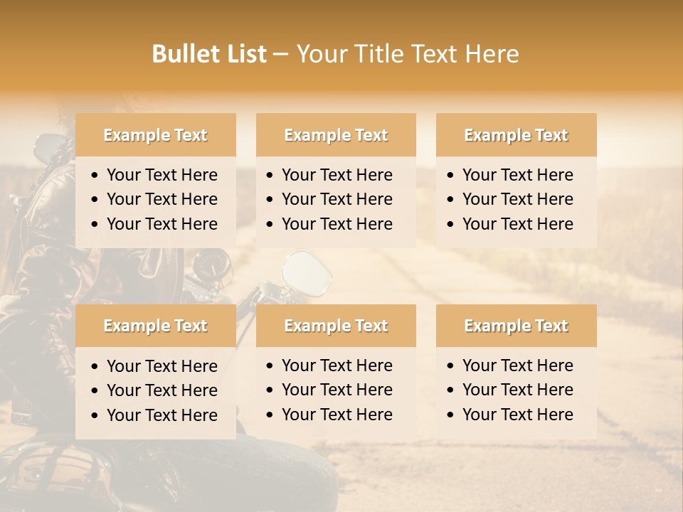 Beautiful Transportation Rider PowerPoint Template