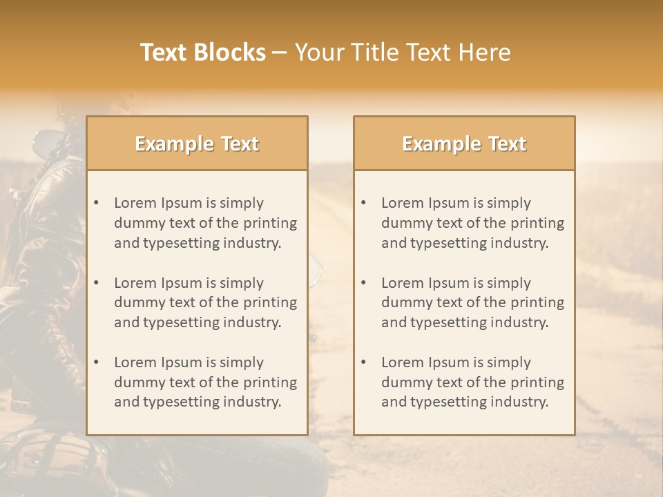 Beautiful Transportation Rider PowerPoint Template