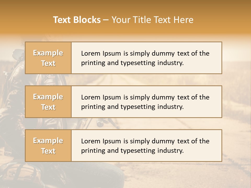 Beautiful Transportation Rider PowerPoint Template