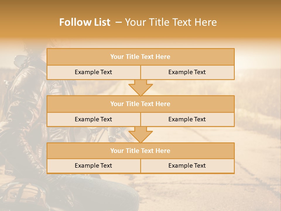 Beautiful Transportation Rider PowerPoint Template