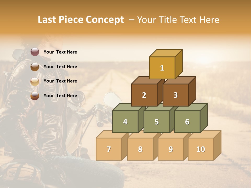 Beautiful Transportation Rider PowerPoint Template
