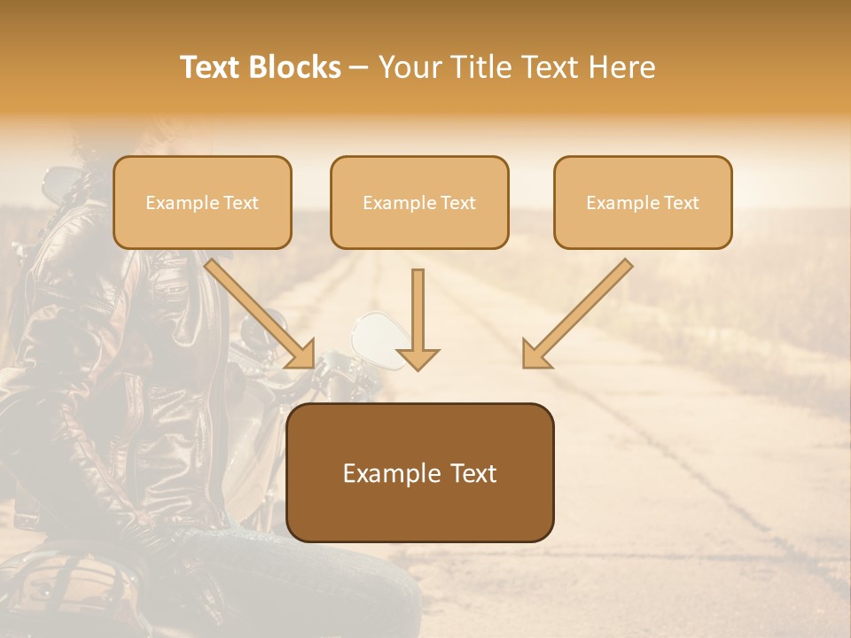 Beautiful Transportation Rider PowerPoint Template